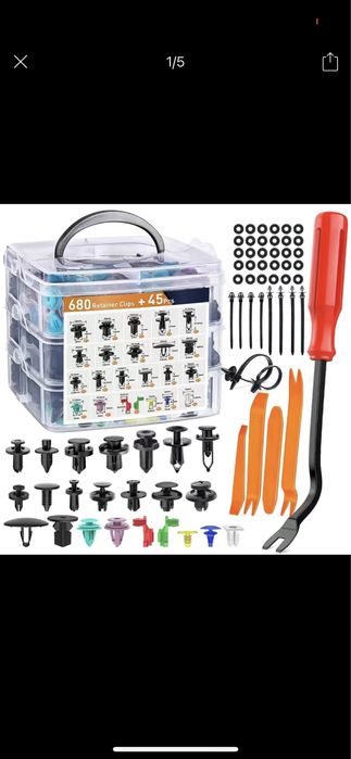 Продам набор автомобильных клипс