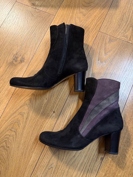 Botine piele întoarsă, mărime 38,5, Donna Soft, made in Italy