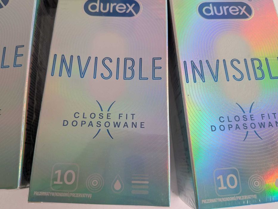 6 cutii prezervative Durex Invisible Close Fit, 60 bucati