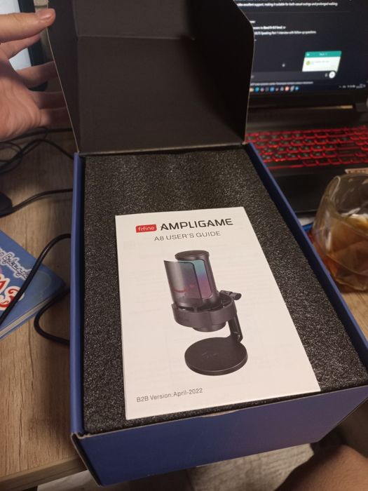 Ampligame A8 Fifine RGB mic series
