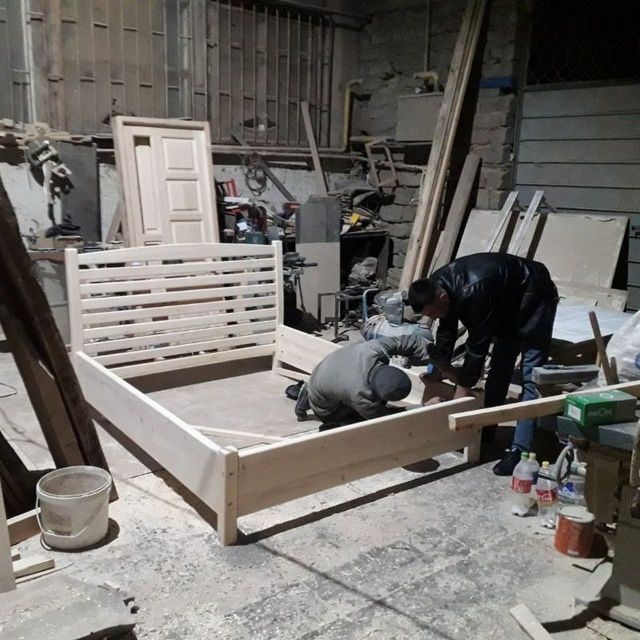 Двухъярусная кровать от цеха.