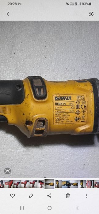 Devalt fle polizor dcg414 brushles