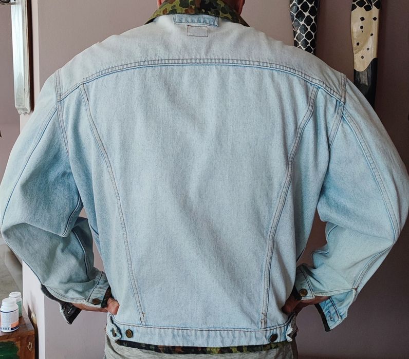 Мъжки винтидж оригинални маркови дънкови якета камуфлаж G-star L Xl