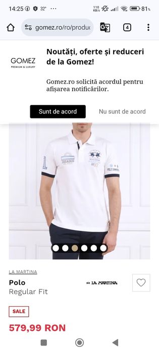 Tricou polo si pantaloni scurti Geographical Norway, noi