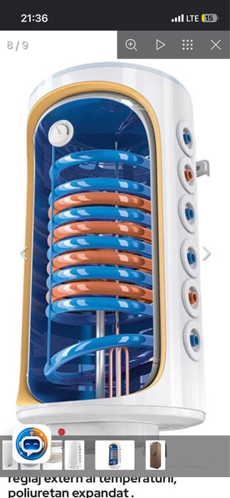 Boiler cu 2 serpentine
