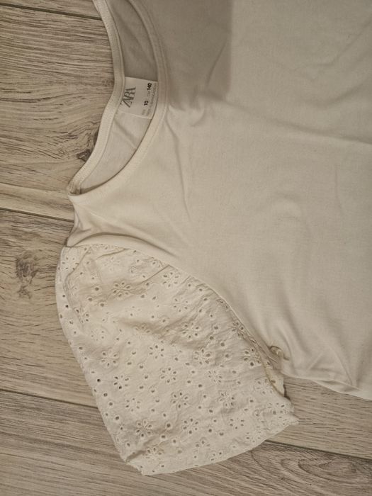 Tricouri albe, Zara, Reserved, 10 ani, 140 cm, 2 bucati