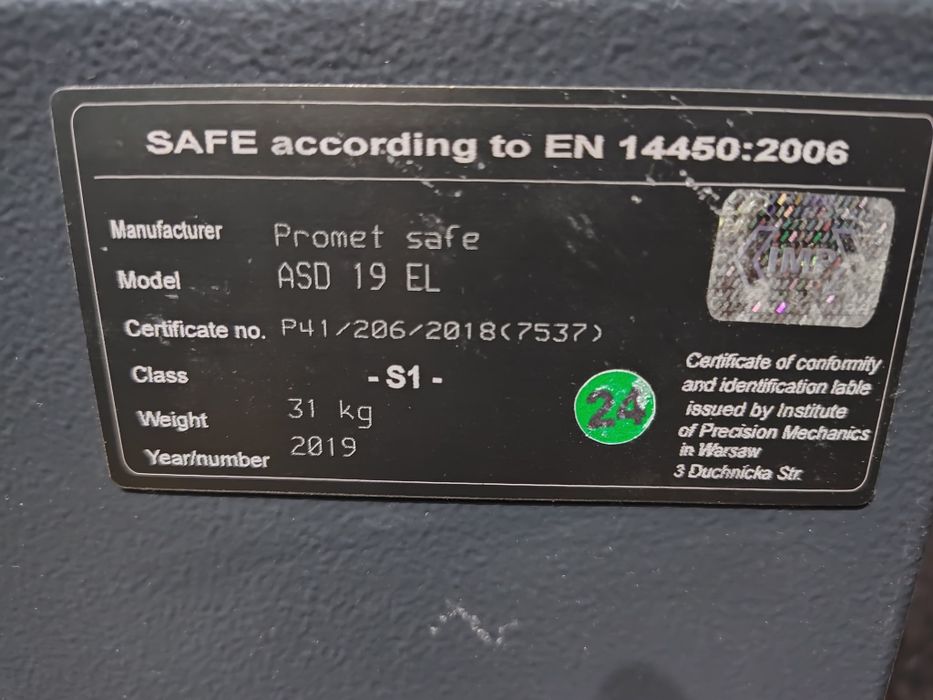 Депозитен сейф трезор ROTTNER ASD 19 EL