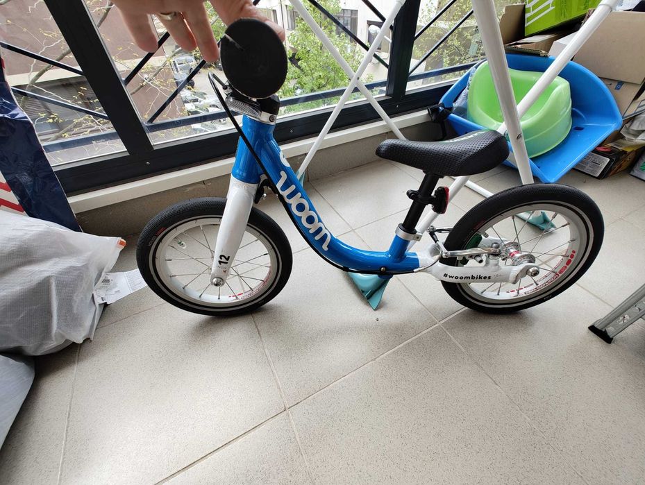 Vand Bicicleta Woom 1 + Casca XS Woom Albastra 1200 Ron stare f buna