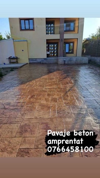 Beton amprentat -curti,alei,terase / Calitate