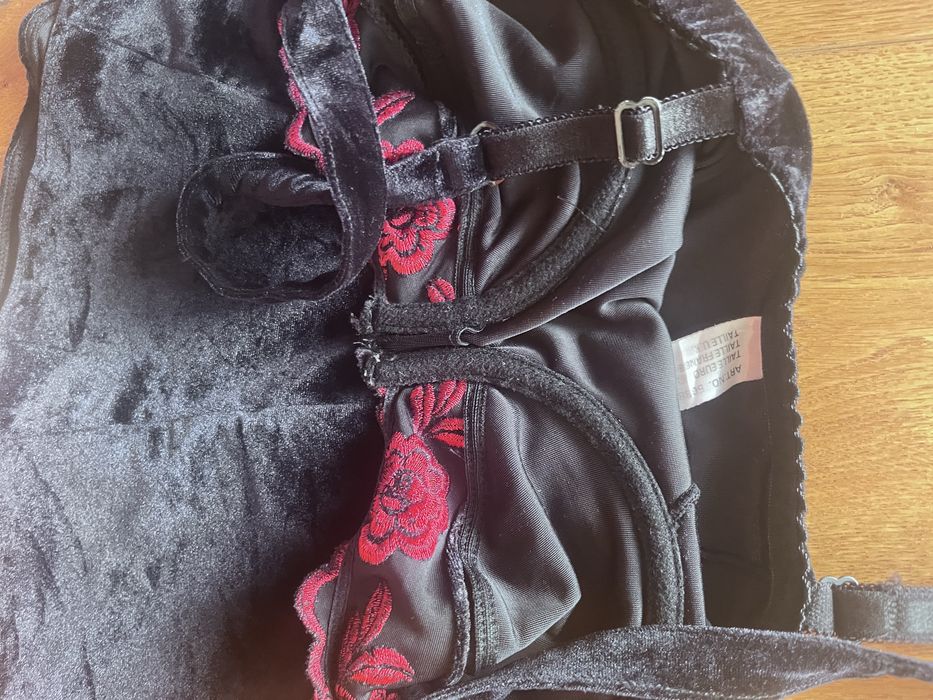 Top catifea, negru marime s