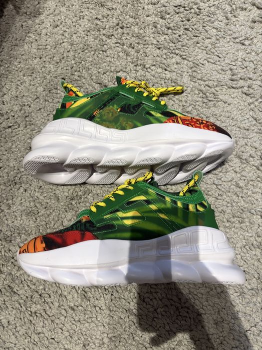 Adidasi Versace Chain Reaction Tropical Green noi