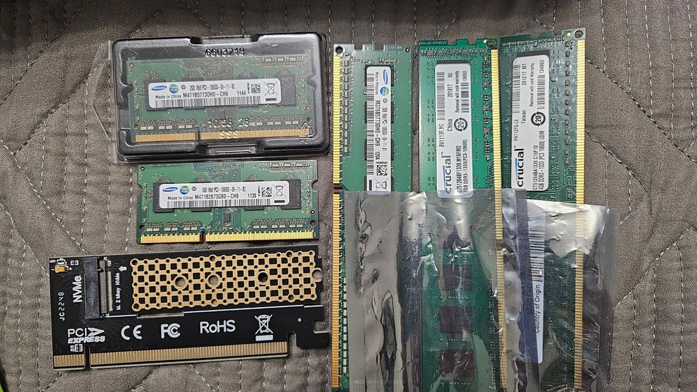 Продам Комплектующие.  i7 2600. ОЗУ ddr3. Подпорка видяхи