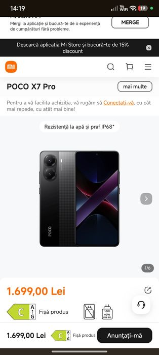 POCO X7 Pro 8gb ram 256 gb stocare + 2 huse cadou