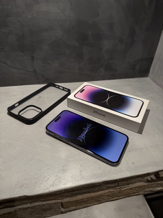 КАТО ЧИСТО НОВ Iphone 14 Pro Max Purple + подарък