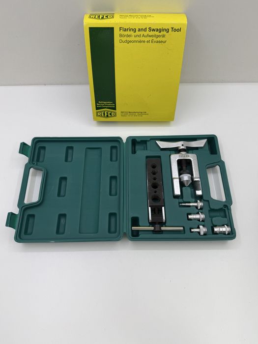 REFCO RF-275-FS Trusă Profesională Bercuit și Evazat Țevi Cupru Nouă Originală Elveția