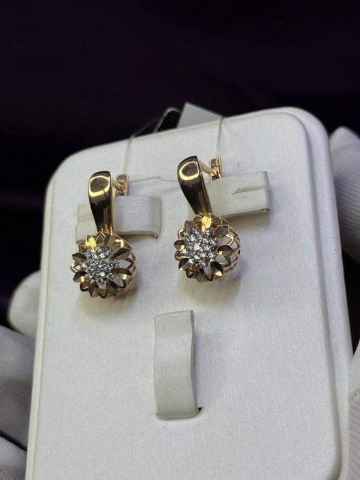 Золото 585  Серги