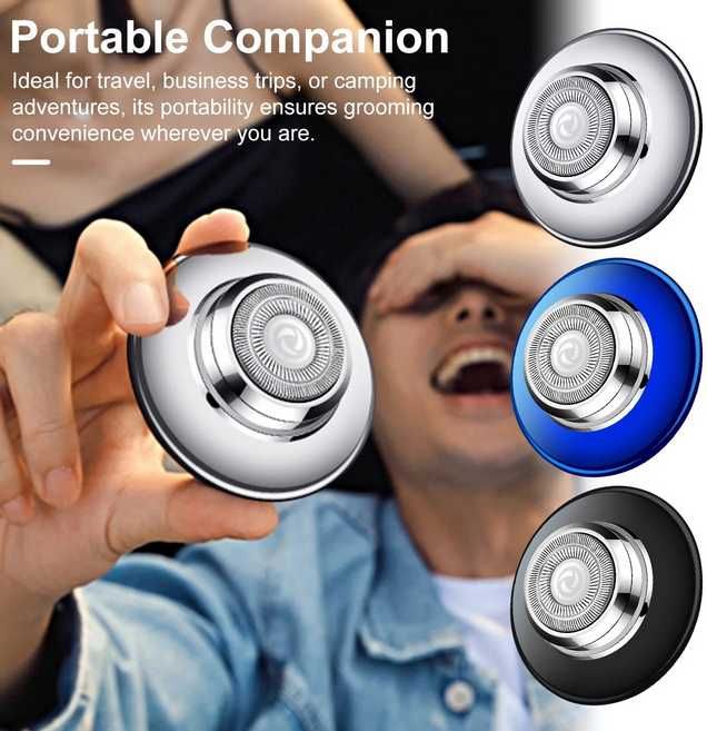 Електрическа самобръсначка, мини, преносима, USB, 6.4x6.4x3.1 см