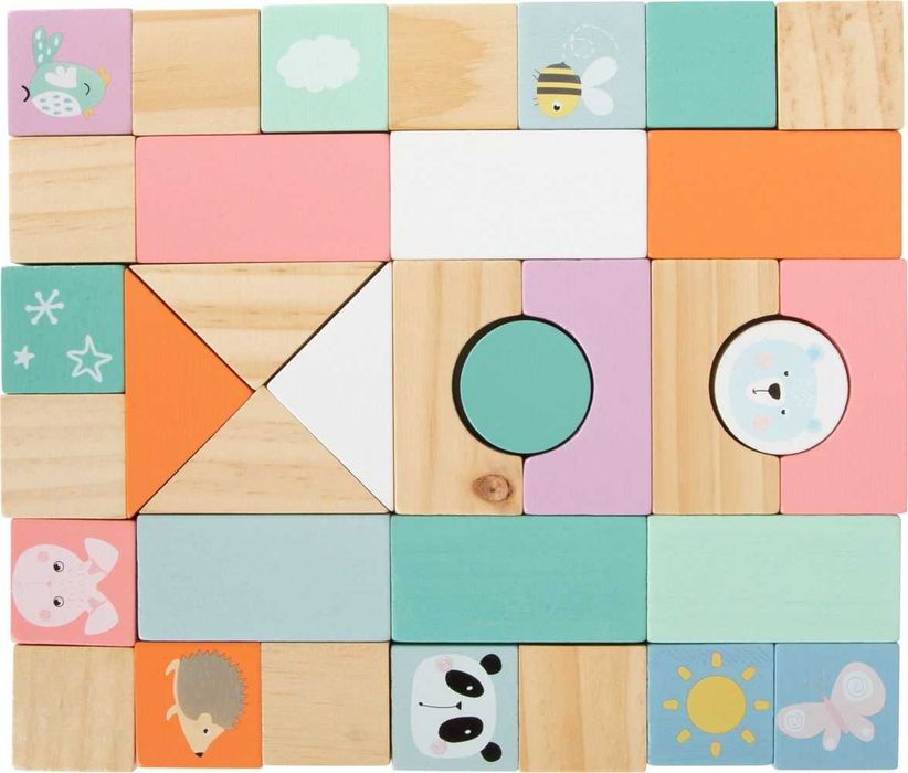 Дървена бебешка проходилка Pastel