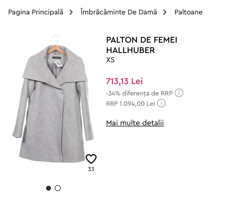 Palton Hallhuber Donna M lana