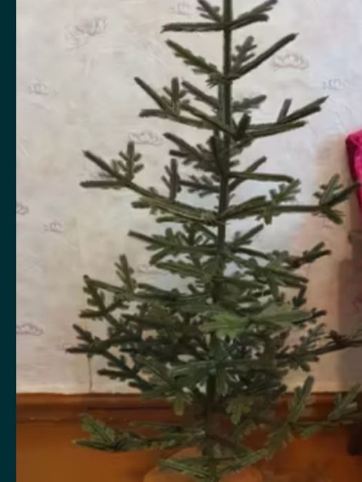 Советская Ёлка,гирлянда иБольшой 48 см.Дед  Мороз