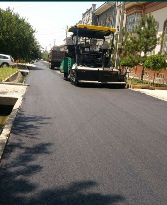 Асфальт Асфальтирование Sifatli Asfalt ishlarini qilamiz.