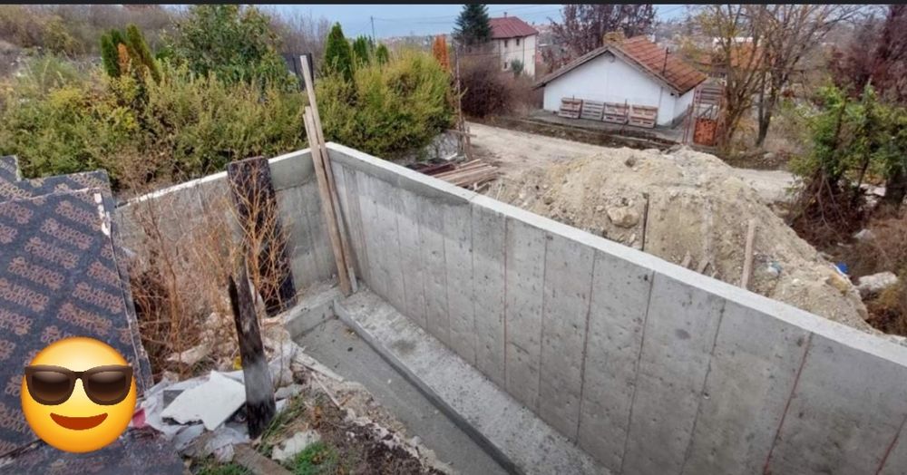 Изграждане на подпорни стени.