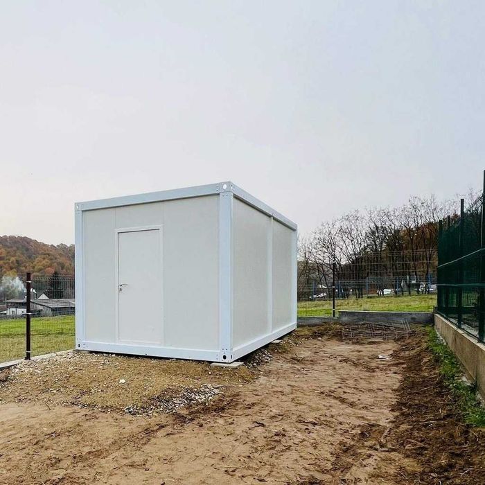 Container 12-18mp tip birou, pentru locuit, șantier, sanitar 4 și 6x3x
