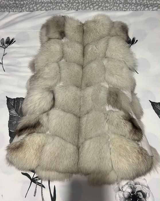 Vestă blană naturală vulpe ca nouă