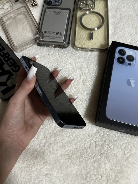 Iphone 13 Pro Blue Sierra 256gb Pretul este negociabil +4 huse cadou