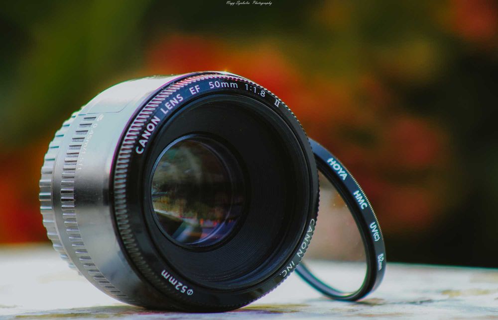 Obiectiv Canon Full Frame Ef 50 mm 1.8 cu Filtru Uv .