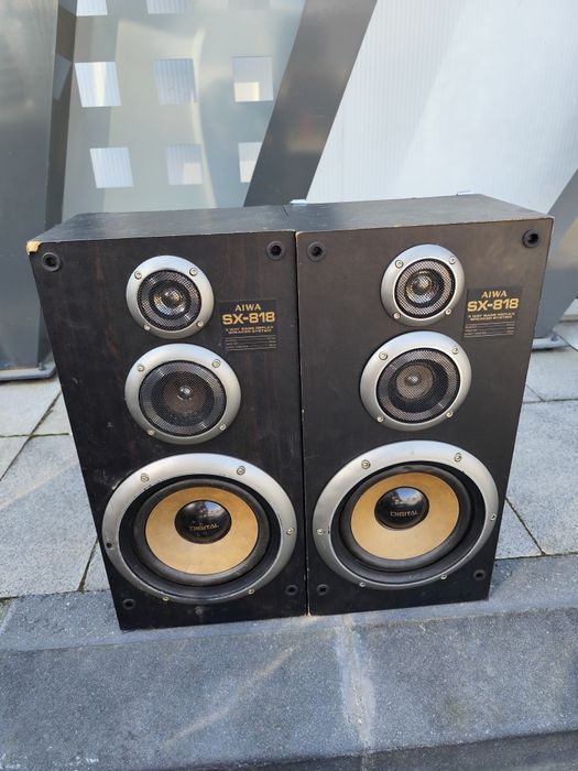 Boxe Aiwa vintage, de lemn sx-818