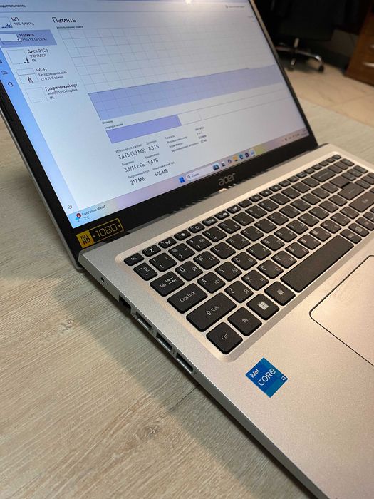 Noutbuk Acer Aspire 3 / Core i3-1115G4 / 12 GB / 256 GB / Intel® UHD