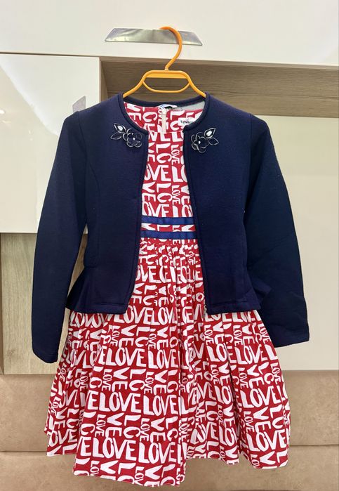 Детска рокля Точици и сако Mayoral