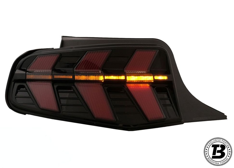 Stopuri LED compatibile cu Ford Mustang V Smoke Design Semnalizare Dinamica