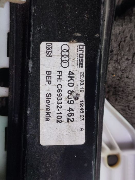 Macara geam dreapta spate 4K0839462 Audi A6 C8 [2018 - 2020] 2.0 DKNA