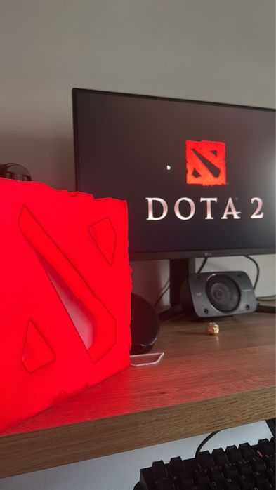 Logo iluminat led dota 2