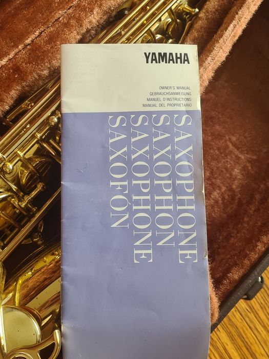Saxophone Yamaha Yas32 Purple logo-Ямаха Яс32 Пърпъл лого