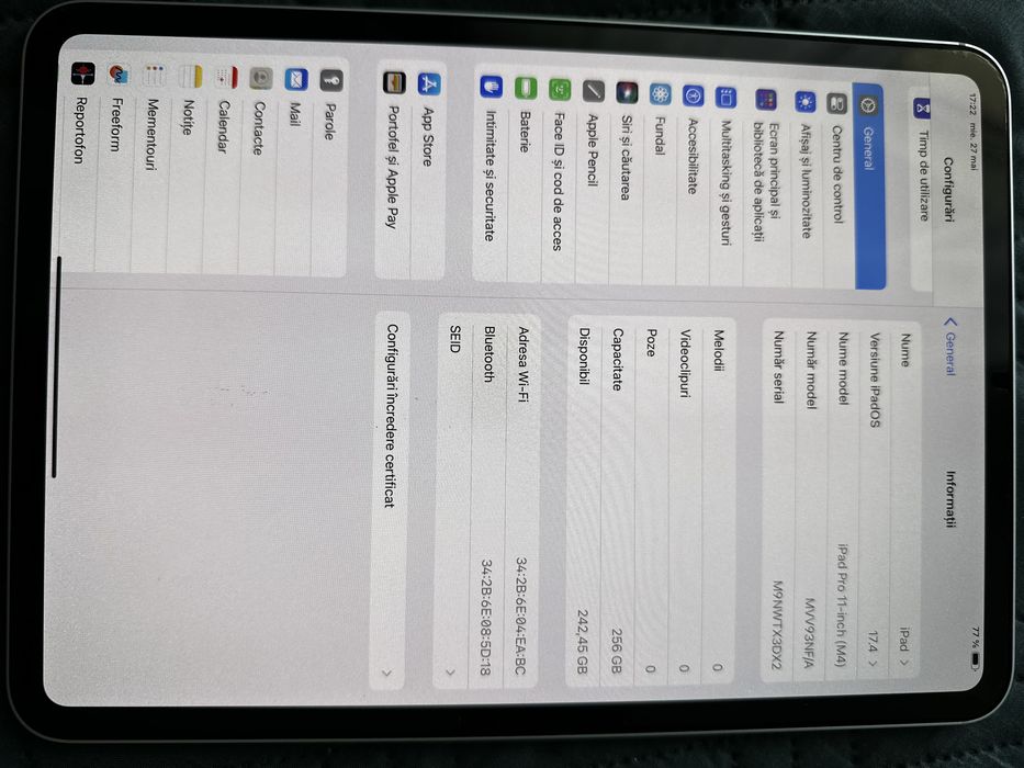Apple iPad Pro 11 M4 256GB WiFi Impecabil