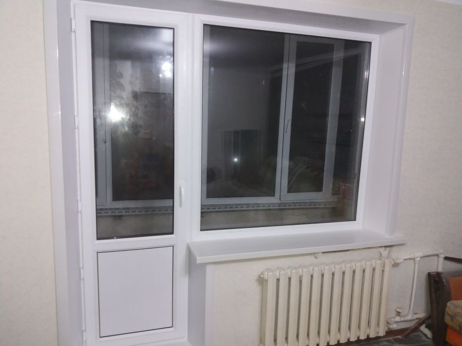 Окна откосы балконы маскитные сетки.