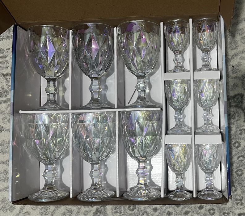 Набор бокалов, стекло, 12 шт