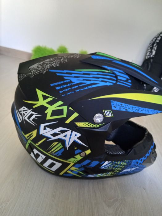 Casca bicicleta full face si ochelari transparenti MTB Silvis