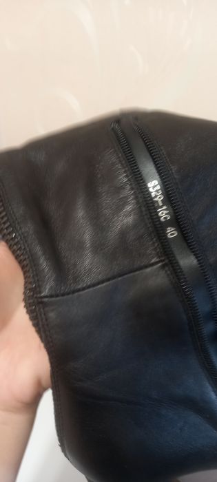 Продам КОЖАНЫЕ сапоги зимние