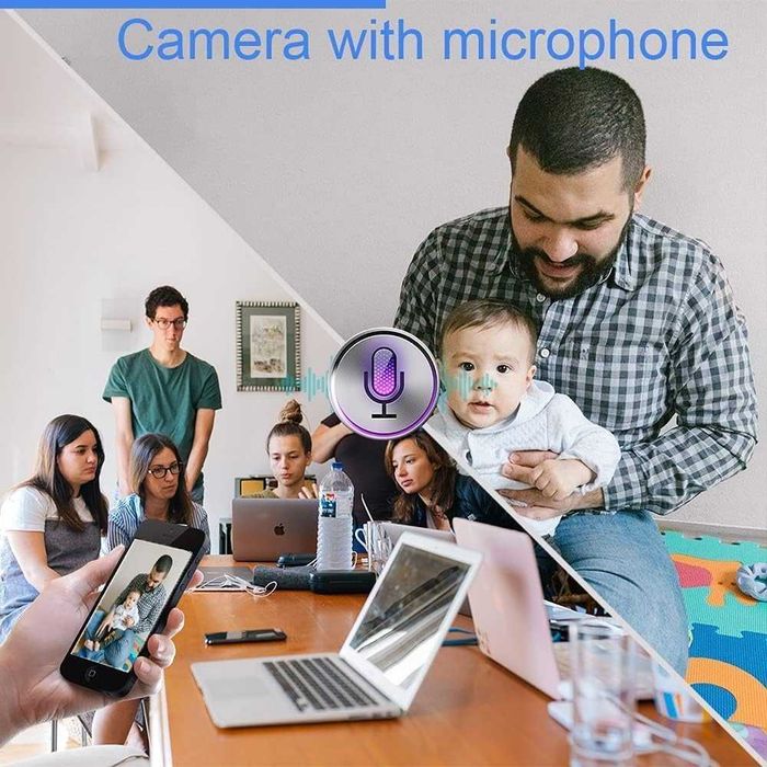 Camera spion WiFi mini Full HD detectie miscare magnet stocare card