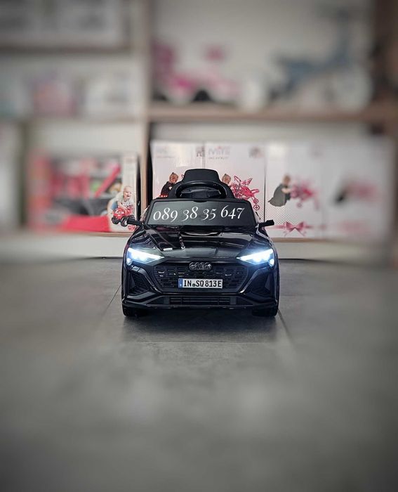 ПРОМОЦИЯ!НОВО!Акумулаторен джип Audi SQ8 BLACK с 12V батерия,EVA гуми