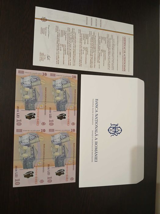 Coala bancnote 10 lei emisa de BNR