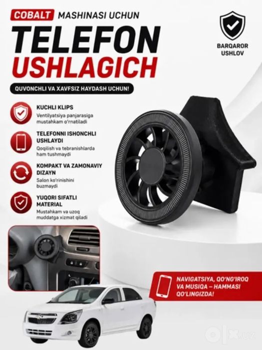 Chevrolet avtomobillari uchun magnitli telefon tutqichi (Tracker, Coba