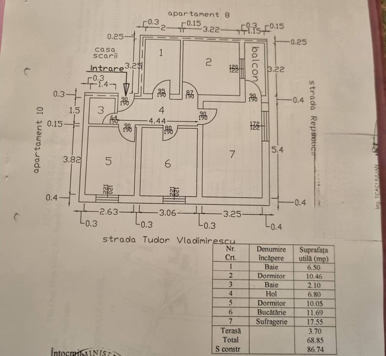 Apartament de vânzare