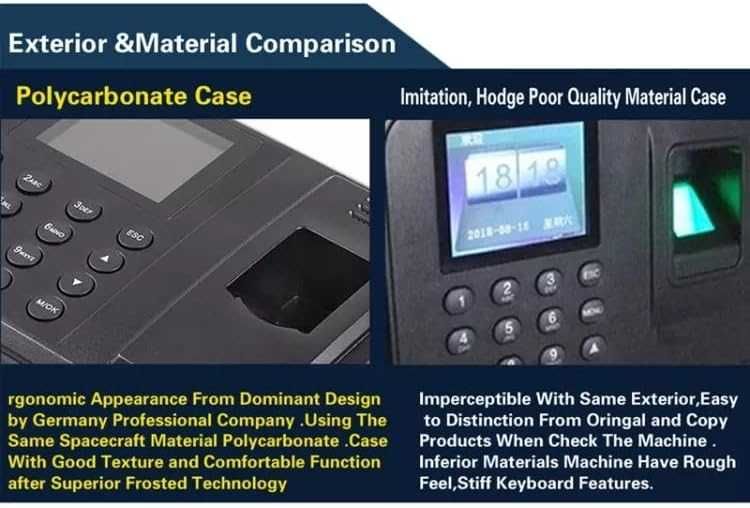 Машина за отчитане на работно време, биометричен скенер за отпечатъци