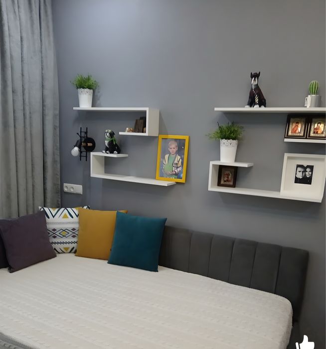 Настенная полка интерьерная (пара)