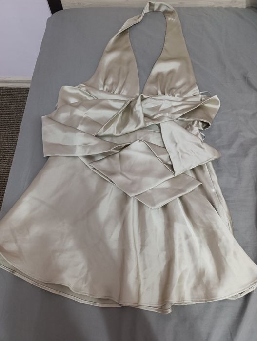 Zara satin effect dress